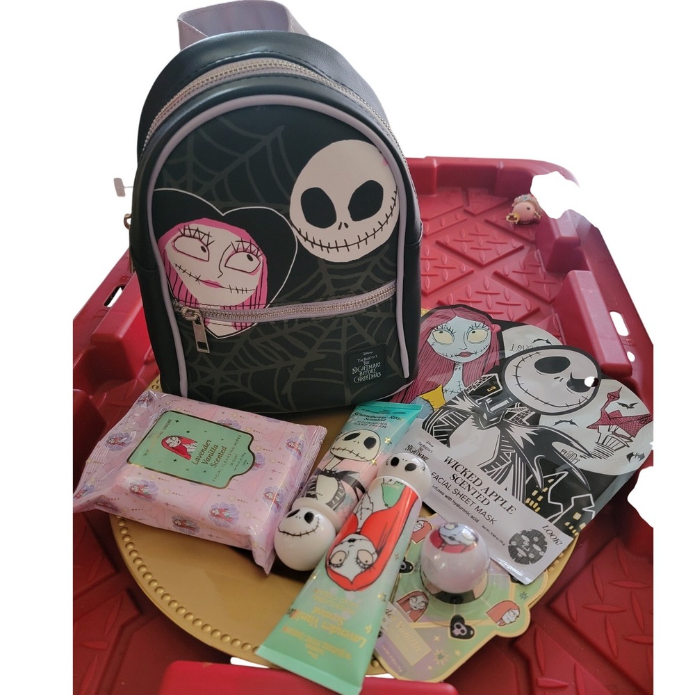 Disney Nightmare Before Christmas Mini Backpack & Beauty Spa Gift Set Jack Sally